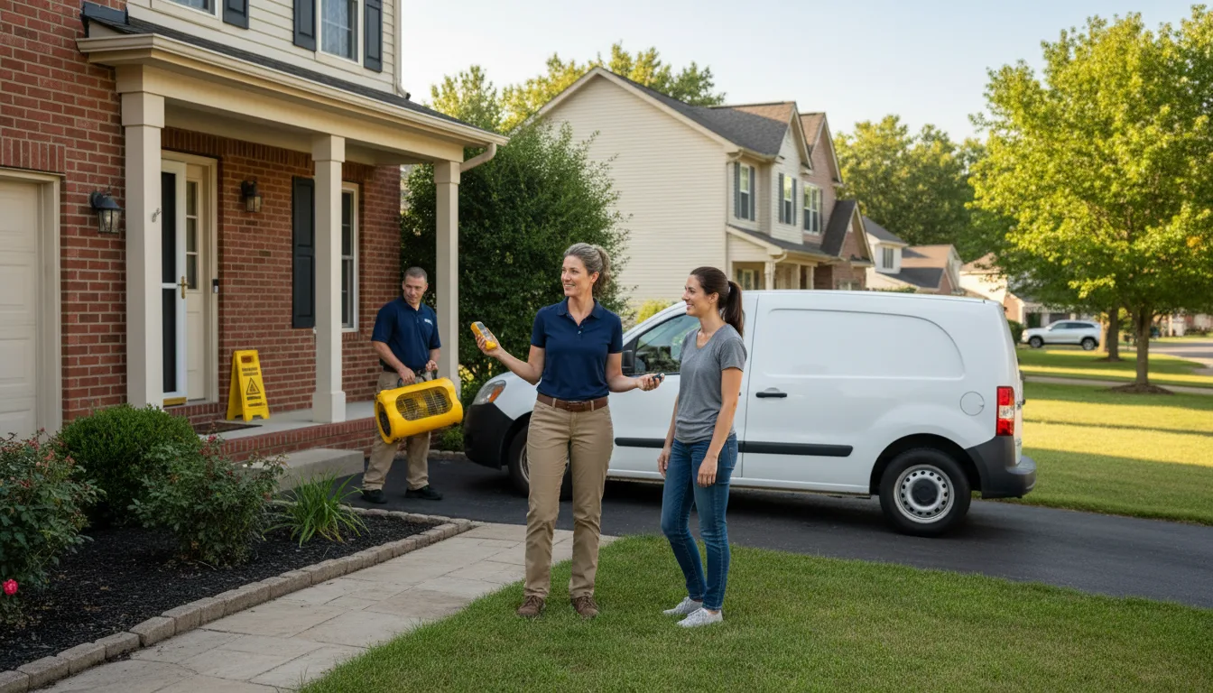 Residential water damage restoration in Victor, CO